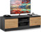 Beneli TV-Lowboard Anthrazit 120x40x36 cm | Moderner TV-Schrank mit Stauraum | TV-Möbel für Wohnzimmer | Zeitlos elegant