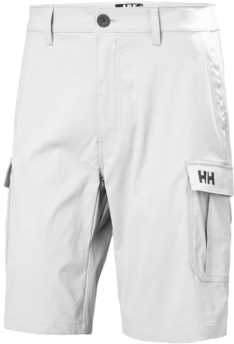 Helly Hansen Mens Hh Qd Cargo Shorts 11, Grey Fog, 36