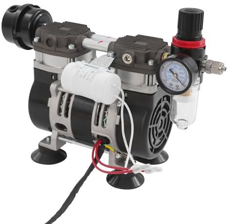 banborba Ölfreie Vakuumpumpe Ölfrei Unterdruckpumpe Vakuum Industrie Labor Vakuum Pumpe Stummpumpe220V 230W 1400RPM -90KPA