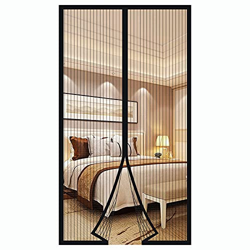 Magnetic Screen Door Mesh Curtain - Hands-Free, Self-Sealing Closure, Pet & Kid Friendly; Temporary Patio Bug Barrier for Easy Breeze & Insect Protection