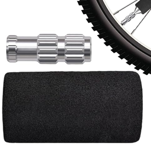 Cykelventiladapter | Uppblåst däcklock anslutningsmunstycke med svampskydd – cykelpumpadapter för uppblåsbara artiklar | för kompressor väg berg däck butik mekaniker