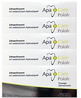 5x 20ml ApaCare Polish Zahnpolierpaste Flüssiger Zahnschmelz │NEU