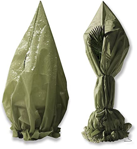 BALOU Pflanzenschutz Winter in 8 Größen - XXL Winterabdeckung für Palmen, Olivenbaum, Rosen und Kübelpflanzen - Winterpflanzenschutz wiederverwendbar, atmungsaktiv und UV-stabil, extra groß 250x125cm