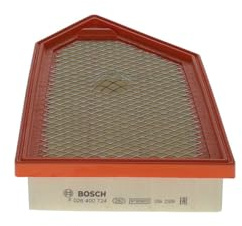 Bosch Filtro Aria per Auto S0724 - Trattiene le particelle solide all'esterno della presa d'aria - Resistente all'umidità ed altamente resistente alla trazione