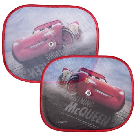 Pare-soleil latéraux pour enfants Cars Disney paire de rideaux de voiture 44 x 35 cm protection UV