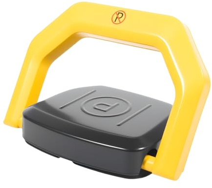 MINRS Parkeringsspärr med fjärrkontroll, parkeringsspärr hopfällbar antikollision 180° skyddsklass IP67 intelligent bilparkeringsspärr larmfunktioner automatisk parkeringsspärr