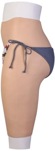 CRRCLSY Silicone Pants with Pee Device Full Silicone Hip Enhancer Butt for Drag Queen Crossdresser Transgender Cosplay
