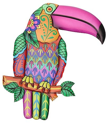 Alipis Decorazione Da Parete in Ferro Forma Di Grande Con Trattamento Antiruggine Ornamento Artistico Appeso Per Interni Ed Esterni Complemento Moderno Per Casa Ufficio e Giardino