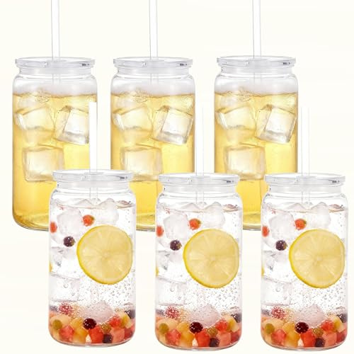 Yisituo återanvändbar plastmugg, 6-pack (6, klar)