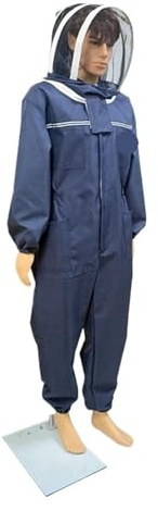 Ropa para apicultores Chaqueta de apicultura con ventilación corporal completa y capucha velo protección. Ropa apicultor(XL)
