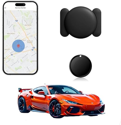 GPS Tracker for Vehicles,Magnetic Waterproof Car Tracker, No Monthly fees, Mini Portable GPS Tracker for Cars, Trucks, Motorcycle, Anti-Theft（Android Only）