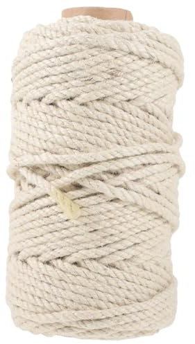 BESPORTBLE Corde Sisal Naturelle Blanche pour Chat Corde à Griffer Sécable pour Projet DIY et Protection des Meubles