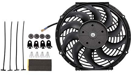 Oranges Autoparts 12 inch 80w Electric Engine Radiator Inter cooler Slimline Cooling Fan