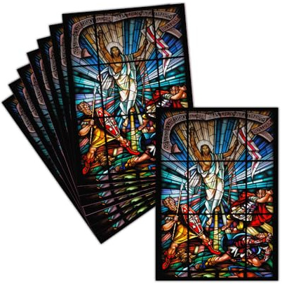 MERCI-FACTEUR.COM Carte Joyeuses Pâques Religieuses - 8 Cartes Postales (3 Formats Dispos) - Carte La Victoire De La Résurrection Divine