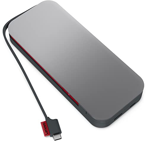 LENOVO Go USB-C Laptop Power Bank 20.000 mAh, 2xUSB-C, 1xUSB-A, <3h Recharging Time, Storm Grey