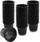 ZEONHEI 50 Stück Netztöpfe Hydroponik Kunststoff 8x6x5cm Netztopf Klein Hydrokultur Pflanzen Mesh Topf Net Plant Net Cup Töpfe für Garten Balkon Hydroponics Supplies, Soilless Kultur, Schwarz
