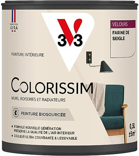 V33 Peinture multi-supports Colorissim® Farine de seigle Velours 0,5L