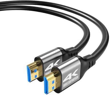 Zazalon Cable HDMI 4K 5M (4K/60HZ,18 Gbps) FullHD1080p,3D,Compatible con PS5/PS3, PC, Proyector, 4K UHD TV/HDTV