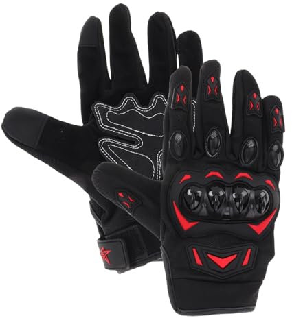 GLEAVI 1paar Outdoor Motorradhandschuhe rutschfeste wasserdichte Carbonfaser-Handschuhe Vollfinger-fitnesshandschuhe Für Herren Und Damen Für Radfahren Klettern Und Sportaktivitäten