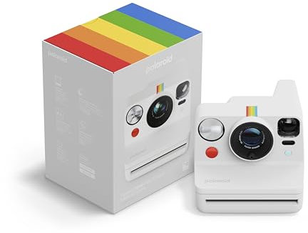 Polaroid – Now+ Generation 3 – Sofortbildkamera Sofortbildkameras mit Bluetooth-Verbindung – Weiß (9161)