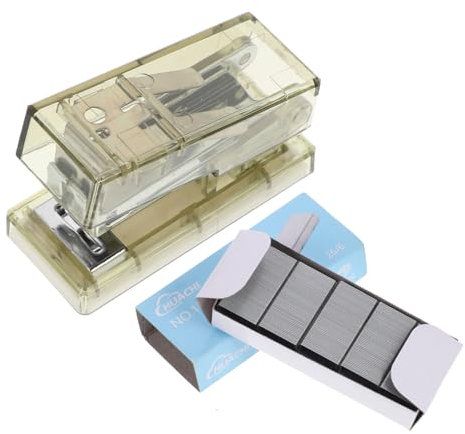 WEKADRIN 1satz Transparenten Heftgeräten Tragbar Und Multifunktional Für Büro Und Schule Leicht Mit Integriertem Heft Und Lochermechanismus Für Studierende Und Home-office