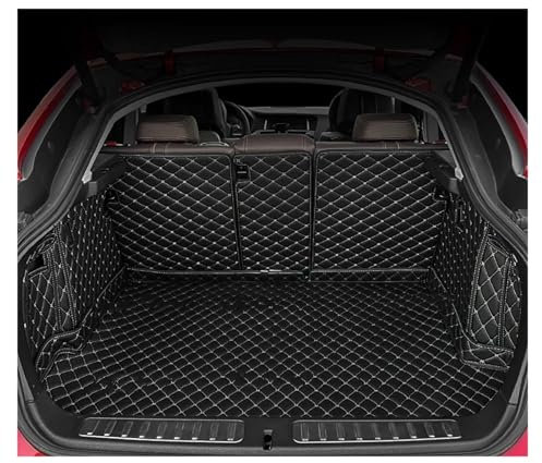 SQOFJGIGN Tappeti Bagagliaio per CR-V 5 posti 2007 2008 2009 2010 2011 Copertura Completa Bagagliaio Copertura Bagagliaio Auto Rivestimento vano carico Accessori Vasca Baule Bagagliaio(Black-Beige)