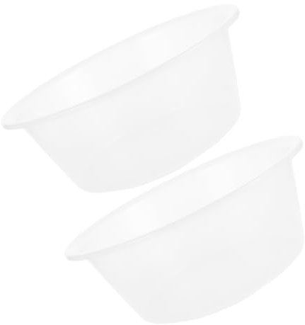 Beaupretty 2pièces Bac De Bain Transparent Grand Bassin Plastique Pour Trempage Lavage Visage Pour Spa Et Détente à