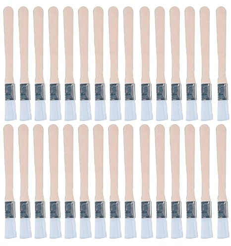 30 PCS 1/2 Inch Paint Brush Set Paint Brush Small Paint Brushes Decorating, Paintbrushes Decorating for Furniture Walls and Cabinets Half Inch Brush with Wooden Handle for DIY and Professional Use