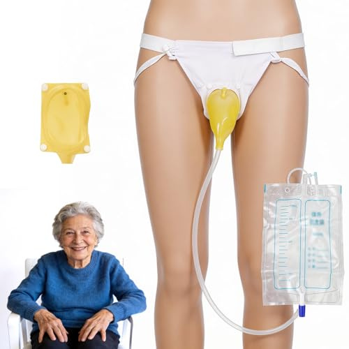 DOUQIFEI Colector de orina portátil con pantalones de fijación transpirables Cápsula de recogida de orina Bolsa de orina reutilizable de 1000 ml para uso diario y actividades al aire libre (para