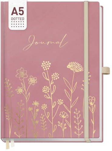 Häfft paper&you® Premium Journal A5 Fine Flowers rosé