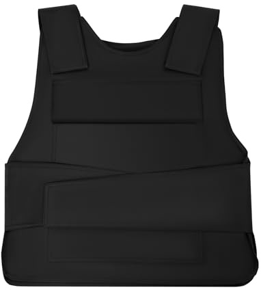 Adjustable Security Training Protective Vest High-Strength Protection Tactical Vest with Storage Bag, Pair Gloves, Outdoors Protective Vest for Security Personnel, Prison Guards, Construction Workers