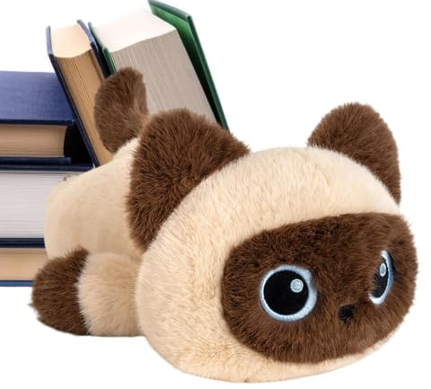Xpzuik Peluche Chat Coussin Chat Doux et Réaliste Douce à Câliner | Coussin En Peluche De Pour La Crèche, Voitures, Tables, Maison, École, Bureaux, Cafés, Librairies, Canapés,