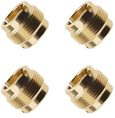 Create idea 4pcs Microphone Micro Vis Écrou Clip Adaptateurs 5/8 Filetage Externe à 3/8 Filetage Interne Connecteur Cuivre Plaqué