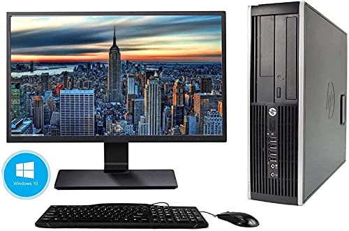 Hp Elite 8300 - Ordenador de sobremesa + Monitor 22pulgadas (Intel Core i7-3770, 8GB de RAM, Disco de 240 SSD+ 500GB HDD, Lector DVD, WiFi,Windows 10 Pro 64) (Reacondicionado)