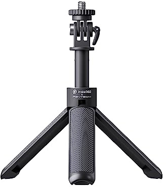 Insta360 Mini 2-in-1 Tripod, Lightweight Selfie Stick and Tripod, Compatible with Insta360 Ace/GO/Link/X Series, Black