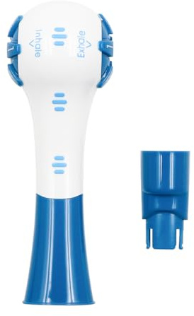 Alnicov Lung Exerciser Air Pulse for Respiratory Therapy Hand Held Breathing Lung Recovery Exerciser Trainer (Blue)