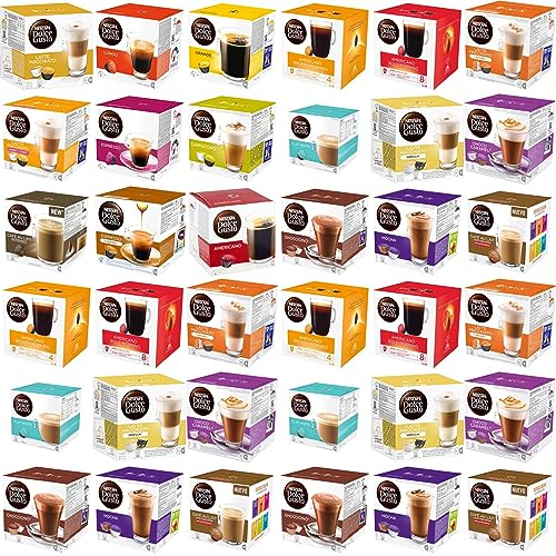 Buy 5 Boxes Compatible With Dolce Gusto Coffee Pods Pick Any 5 Boxes, Many blends Inc Latte,Espresso,Chococino,Cappuccino,Nesquik,Caramel,Mocha.Cafe au lait Intenso,Skinny,Kit Kat,Vanilla