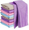 YiliYa Lot de 10 Chiffons de Nettoyage en Écailles de Poisson, Chiffon Microfibre Réutilisable 30x40 cm, pour la Salle de Bain Maison Cuisine Bureau Voiture Moto,Multicolore