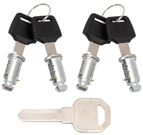 WADY Lock Set for Roof Rails, 4PCS Roof Rack Roof Box Barrel Security Locks Roof Cargo Lock for Bike Rack Roof Racks Ski Rack Cross Bars Towers Kayak Rack with Keys