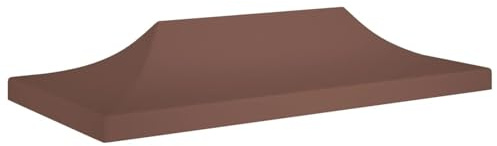Xichuzi Techo de Carpa para Celebraciones, Techo Pergola, Toldo Pergola Recambio, Lona para Pergola, Toldos para Carpas, Repuestos De Carpas, Cubierta De Repuesto, marrón 6x3 m 270 g/m²