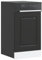 Vetnasa Panel para lavavajillas Kalmar Negra 45x1,5x67 cm Mobiliario, Armarios y Almacenamiento, Armarios de Cocina Negro 4,65 KG