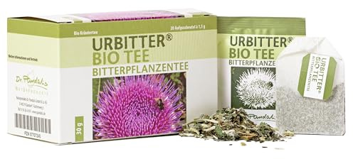 Dr. Pandalis - Urbitter Tee Bio Bitterpflanzentee - 20 Beutel á 1,5g - Kräutertee mit Löwenzahn & Bitterstoffen - Bio Kräutermischung als Verdauungstee - Naturbelassener Biotee ohne Zusatzstoffe
