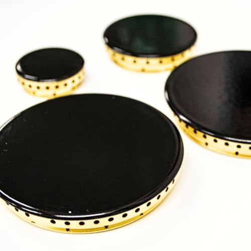 JPshop - Juego de 4 coronas de latón, adaptable a la estufa de gas, compatible con Lofra, completo con divisor de llama