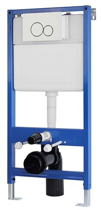 Toilettes suspendues sans réservoir d'eau – Toilettes suspendues, système de chasse d'eau (réservoir d'eau)