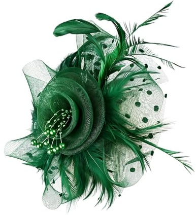 Chapeau bibi pour femme - Voile de fleurs - Accessoire de cheveux - Chapeau de fête de thé, pour les fêtes de mariage, les fêtes de deuil, les fêtes prénuptiales, divers événements et cérémonies ainsi