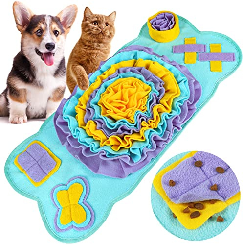 Vivifying Snuffle Mat for Dogs, 28.5 x 13 inches Dog Snuffle Mat Encourages Foraging Skills and Slow Eating, Interactive Feeding Game for Boredom and Mental Stimulation