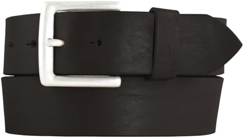 BELTINGER Ceinture en Cuir de Jean Pleine Fleur 4,5 cm pour Homme | Large 45mm en Cuir Véritable | Noir 110cm