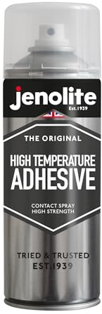JENOLITE High Temperature Adhesive Spray | UP TO 80°C | Multi-Purpose Contact Adhesive | Fast Drying, Stong Bond | Suitable for Most Materials & Surfaces | 400ml