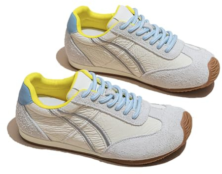 Chaussures de Training pour Femme Dessus en Maille Respirante Sneakers de Marche Confortables Design Plateforme Léger Soutien de la Voûte Plantaire Mode Décontractée