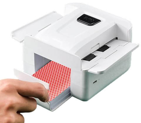 Générique Macchina per mescolare le carte, accessorio per carte da gioco ricaricabile, mixer automatico per viaggi, casa, riunione, campeggio e famiglia